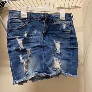 Vintage mini denim skirt size: S